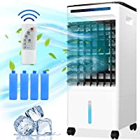 Enfriador de Aire- Aire Acondicionador Móvil 65W- 3 Modos Climatizadore Evaporativo 4 en 1- Purificador- Humidificador…